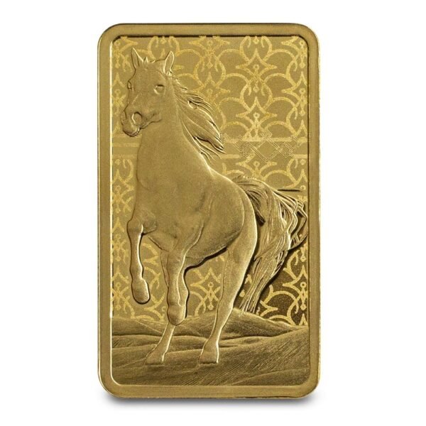 5 Gram PAMP Suisse Arabian Horse Gold Bar (New w/ Assay) - Image 3