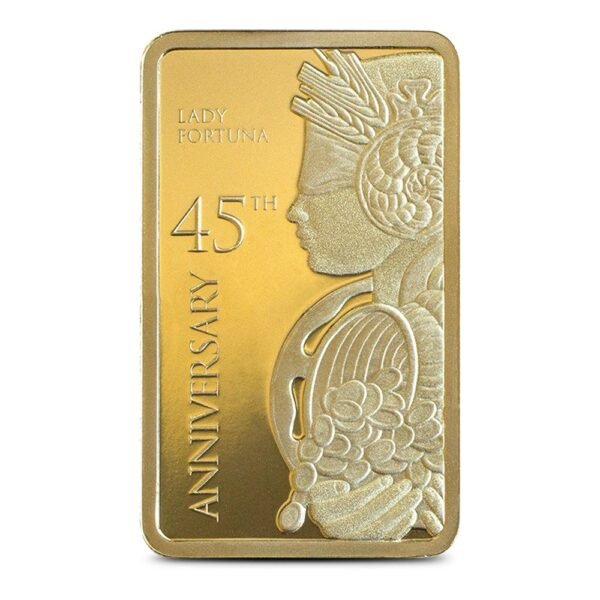 Buy 5 Gram PAMP Suisse Lady Fortuna Veriscan 45th Anniversary Gold Bar (New w/ Assay) - Image 3
