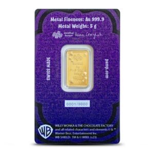 5 Gram PAMP Suisse Willy Wonka Gold Bar (New w/ Assay)