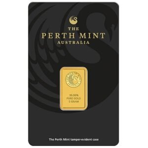 5 Gram Perth Mint Gold Bar For Sale (New w/ Assay)