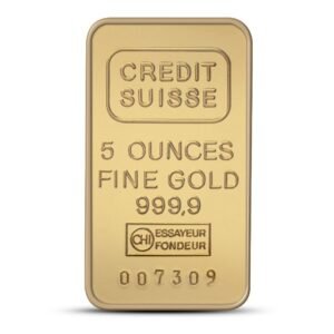 Buy 5 oz Credit Suisse Gold Bar (Secondary Market)