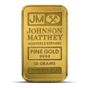 Buy 50 Gram Johnson Matthey Gold Bar (Secondary Market)