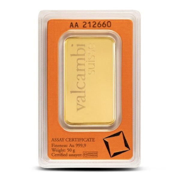 Buy 50 Gram Valcambi Gold Bar (New w/ Assay) - Image 2