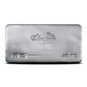 50 oz SilverTowne Poured Silver Bar (New)