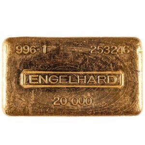 20 oz Engelhard Vintage Gold Bar (6-Digit Serial #, 996.1 Fine)