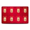 8 Gram PAMP Suisse Lunar Rat Gold Multigram Bar (8×1, New w/ Assay) - Image 2