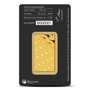 Buy 1 oz Perth Mint Gold Bar (New w/ Assay)