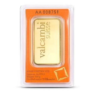 Buy 100 Gram Valcambi Gold Bar (New w/ Assay)