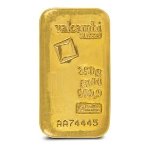 Buy 250 Gram Valcambi Cast Gold Bar (New w/ Assay)