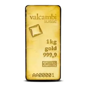 Buy 1 Kilo Valcambi Cast Gold Bar (New w/ Assay)