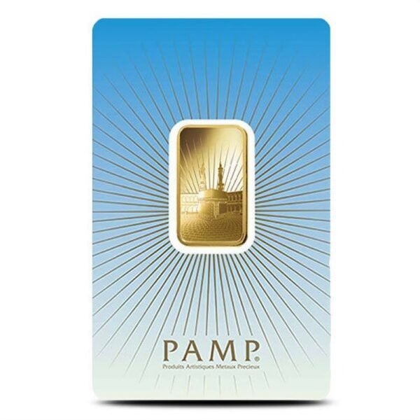 10 Gram Pamp Suisse Ka Bah Mecca Gold Bar (New w/ Assay) - Image 2