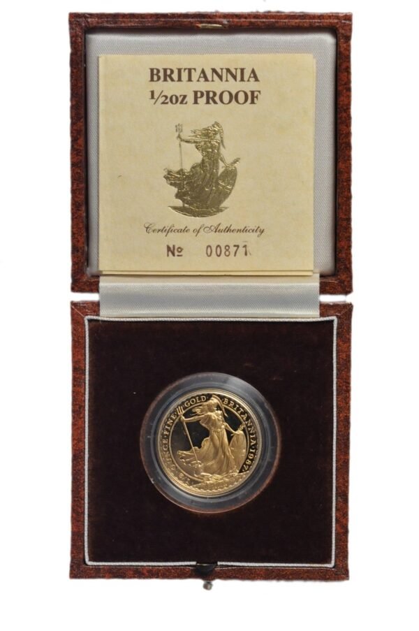 1987 Proof 1/2 oz Gold Britannia Coin