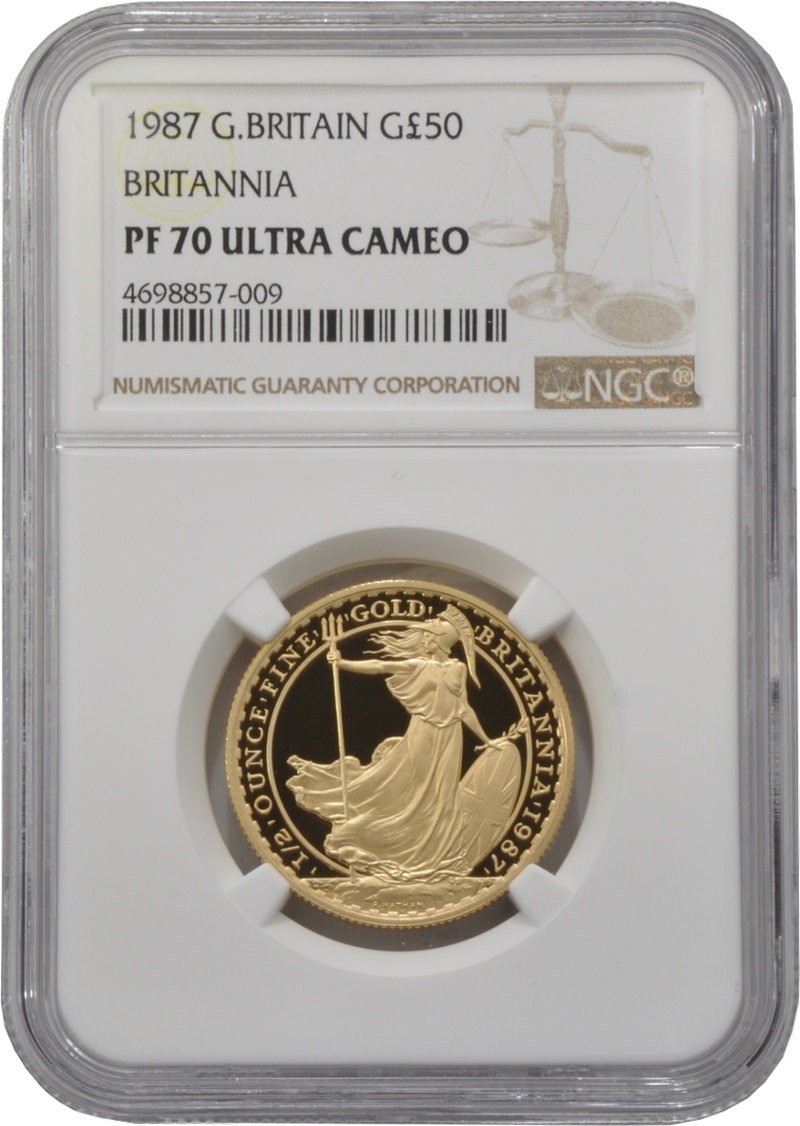 1987 1/2 oz Gold Britannia Proof Coin