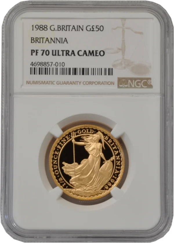 1988 1/2 oz Gold Britannia Proof Coin