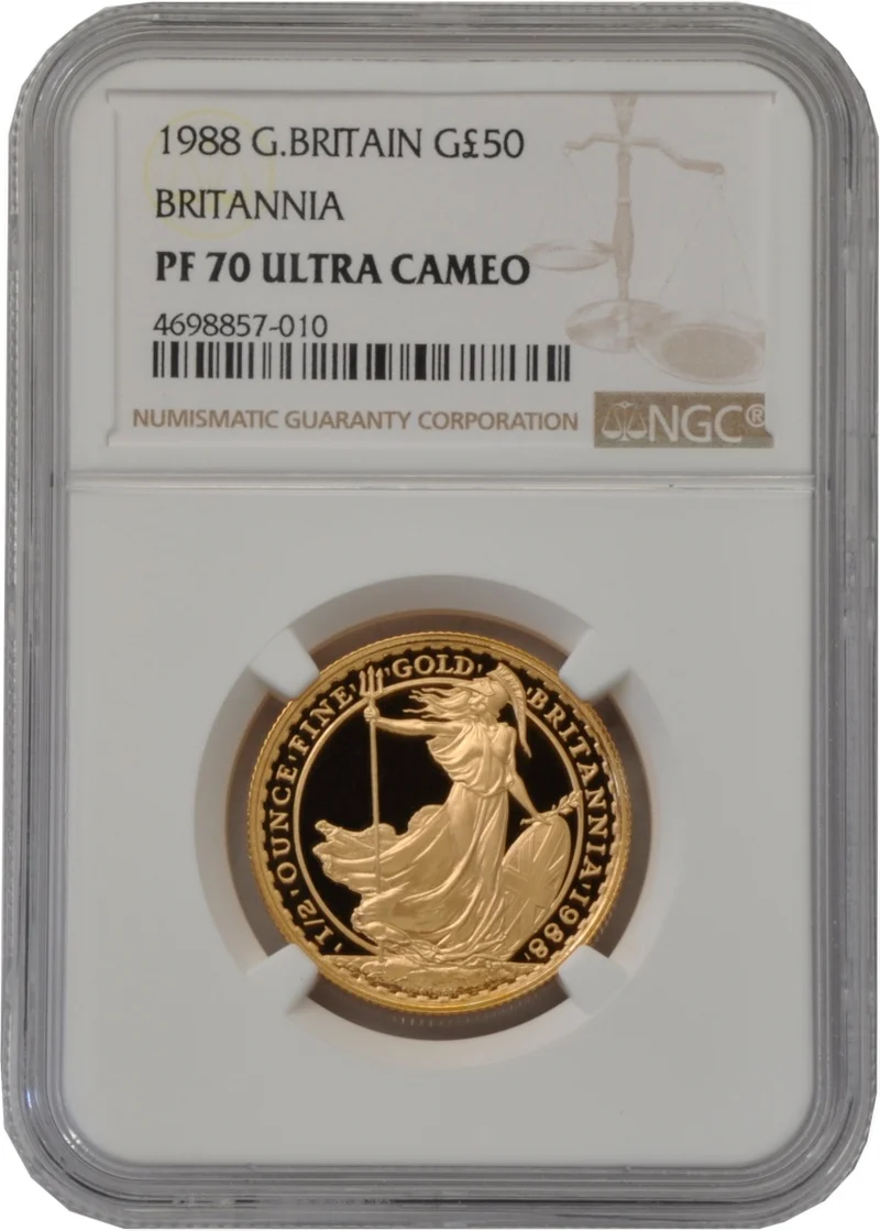 1988 1/2 oz Gold Britannia Proof Coin