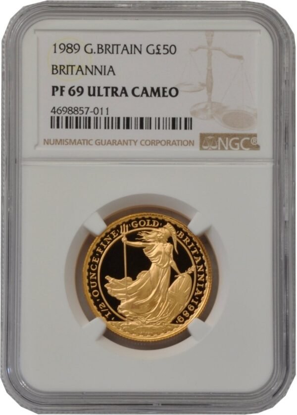1989 1/2 oz Gold Britannia Proof Coin