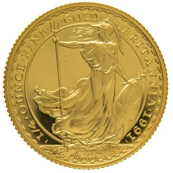 1991 Proof 1/4oz Gold Britannia Coin