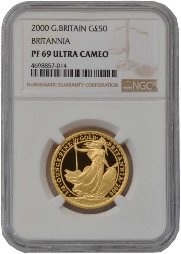 2000 1/2 oz Proof Gold Britannia Coin