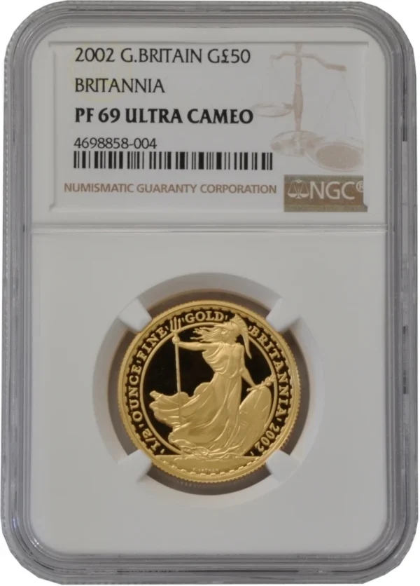 2002 Proof 1/2oz Gold Britannia Coin