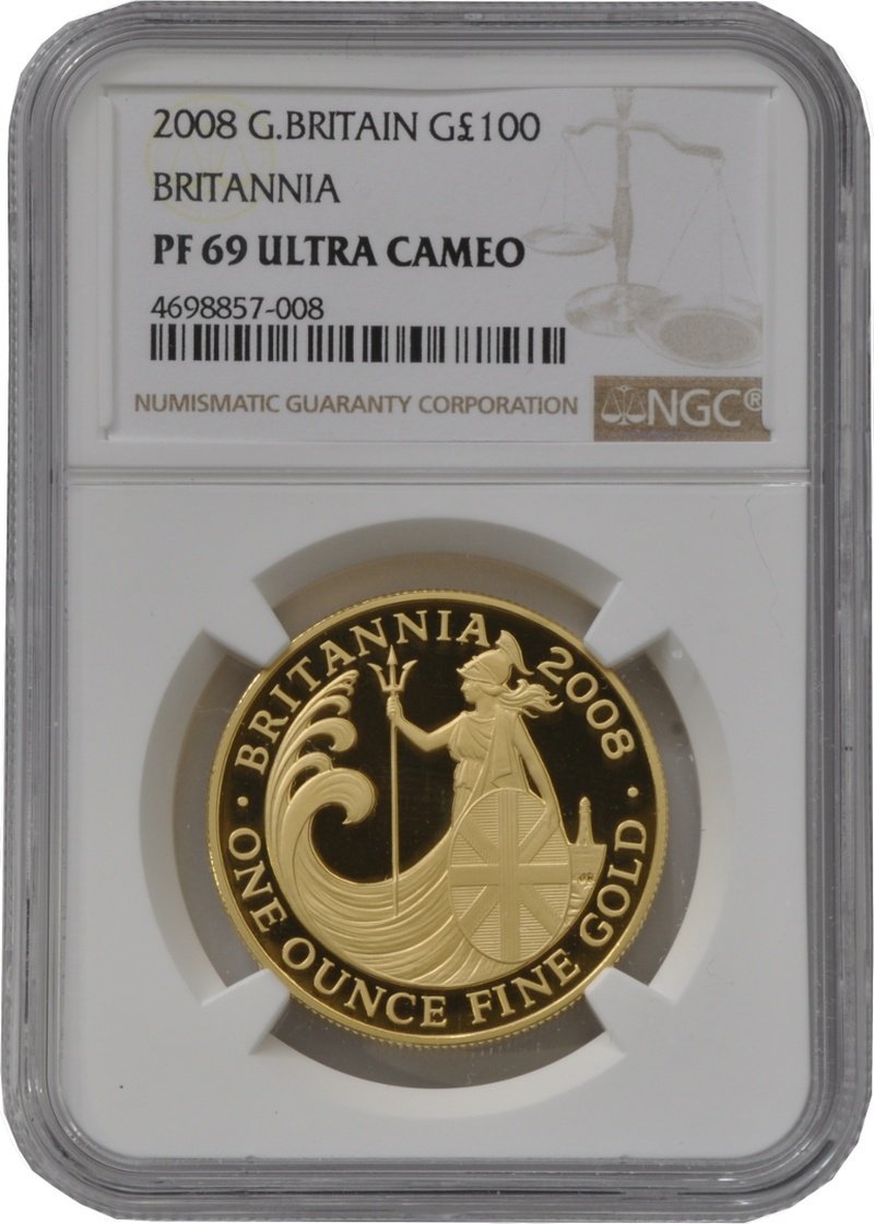 2008 Proof 1 oz Gold Britannia Coin