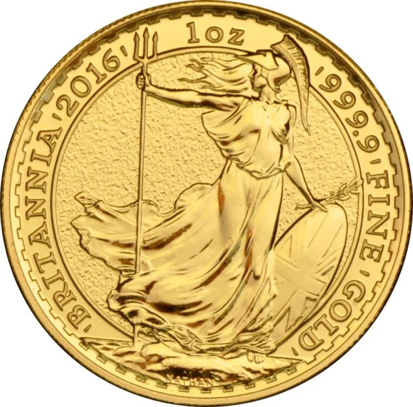 2016 1oz Gold Britannia Coin Uniface