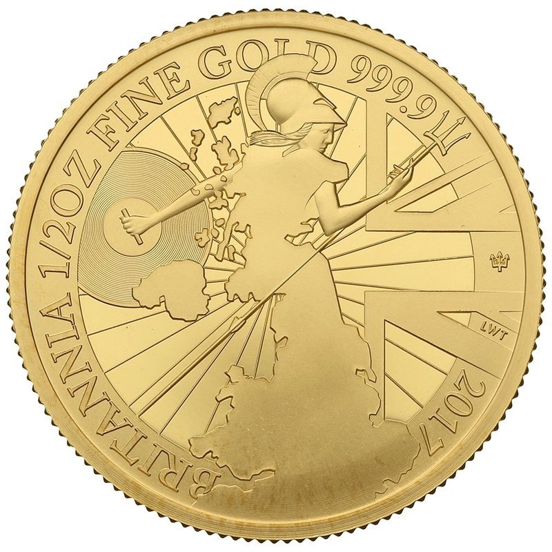 2017 Proof 1/2 oz Gold Britannia Coin