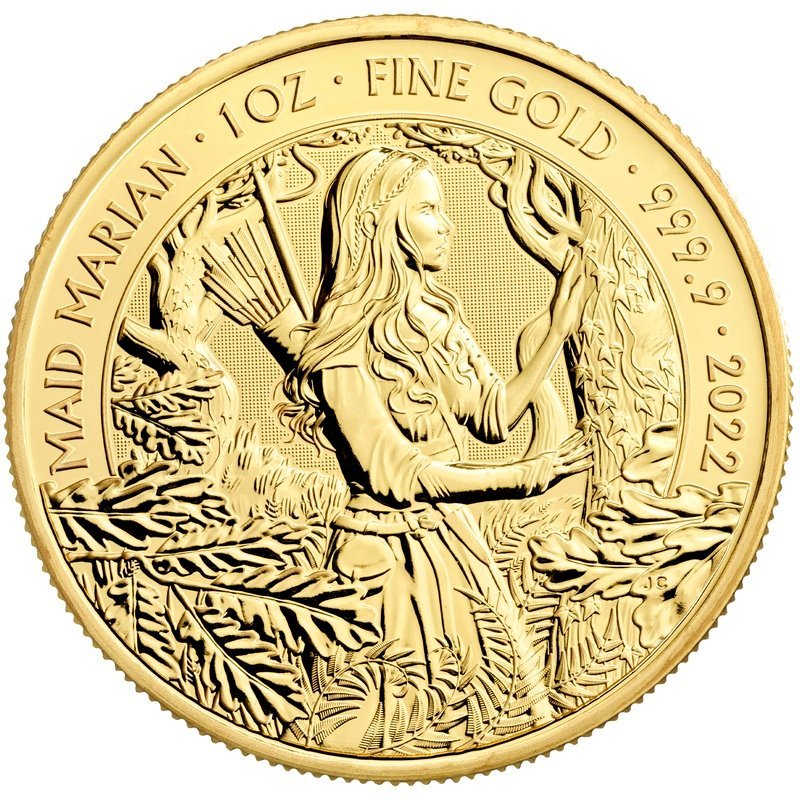 2022 Maid Marian 1oz Gold Coin Myths