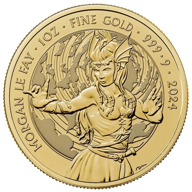2024 1oz Morgan Le Fay Gold Coin Myth